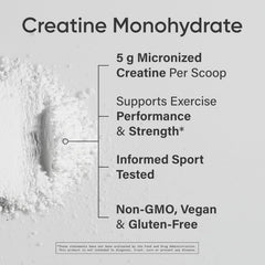 Sports Research Creatine Monohydrate mixed in a shaker