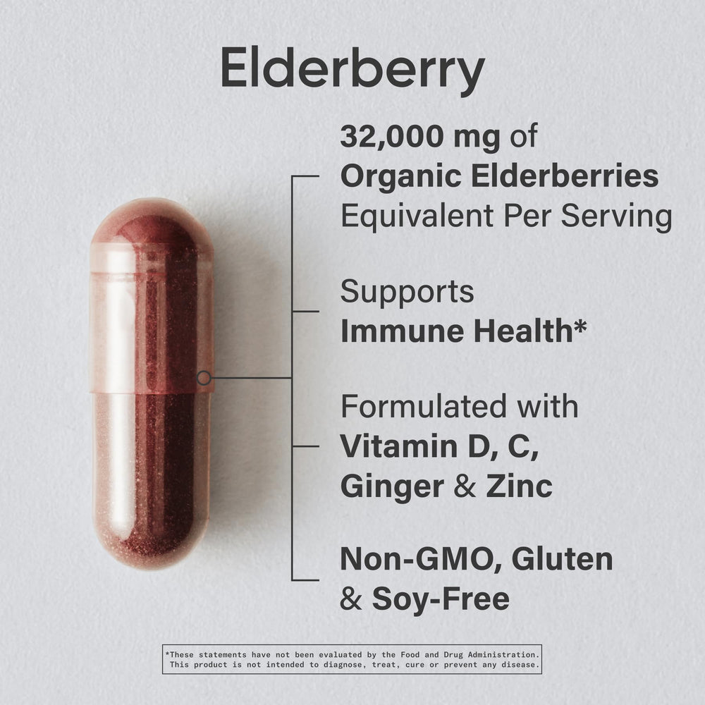 Sports Research Elderberry 60 capsules bottle