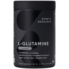Sports Research L-Glutamine bottle with label