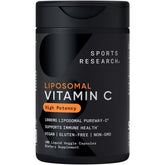 Sports Research liposomal vitamin C bottle label