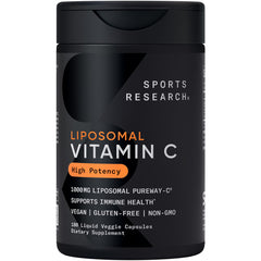 Sports Research liposomal vitamin C bottle label