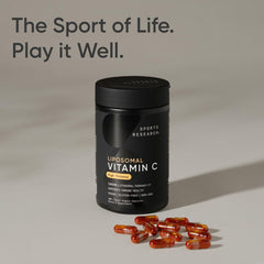 Immune support concept with vitamin C infographic