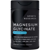 Sports Research Magnesium Glycinate 160 mg bottle front view