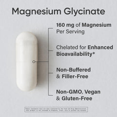 Sports Research Magnesium Glycinate bottle label with supplement facts