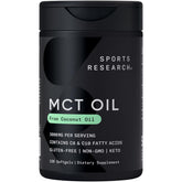 Sports Research MCT Oil Capsules bottle with 120 softgels