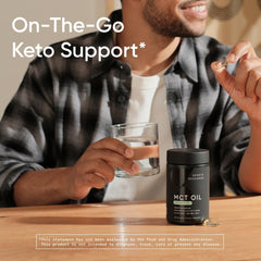 Gluten-free and non-GMO verification badge on bottle