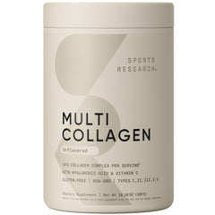 Sports Research Multi Collagen Powder bottle with label