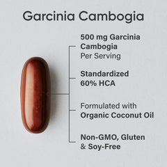 Sports Research garcinia cambogia label emphasizes non-GMO and gluten- and soy-free ingredients