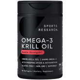Sports Research Omega-3 Krill Oil 1000mg bottle front view