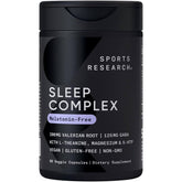 Sports Research Sleep Complex bottle showing melatonin-free formula