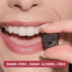 Vegan, non-GMO and gluten-free icons for Tart Cherry Gummies