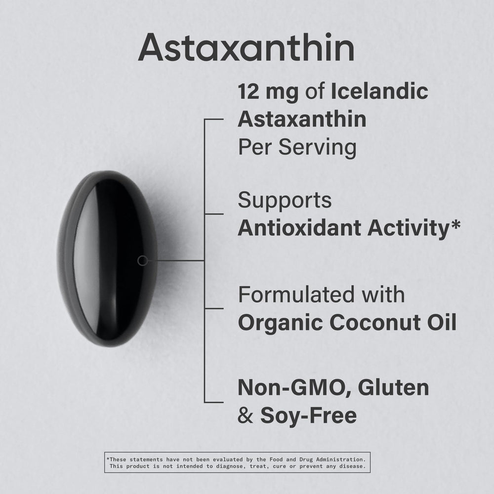 Sports Research Astaxanthin softgels closeup for easy daily supplementation
