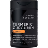 Sports Research Turmeric Curcumin C3 Complex with BioPerine 60 softgels bottle