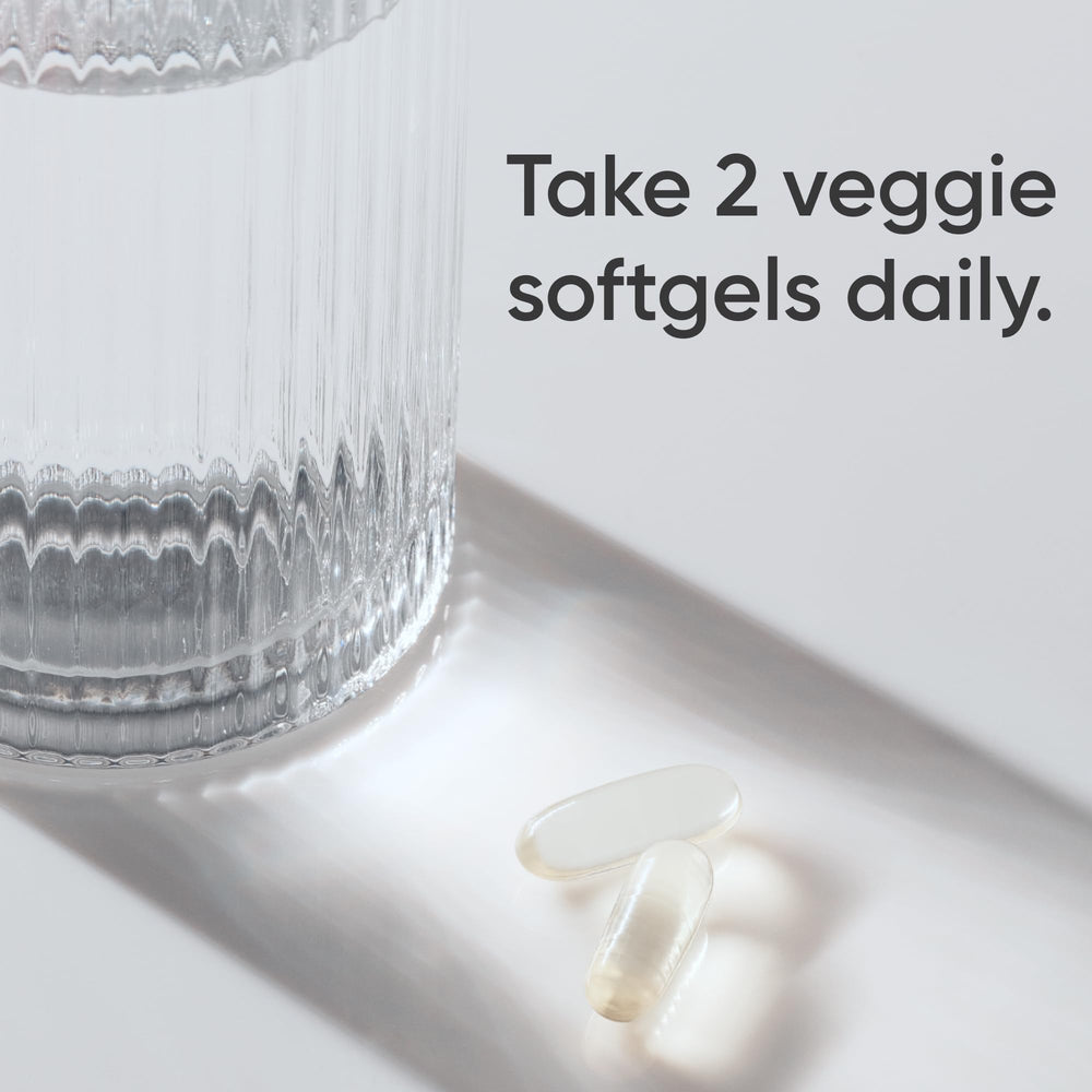 Vegan omega-3 softgels in tapioca shells from Sports Research, carrageenan-free