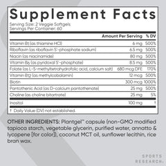Optimal B vitamin forms including Folate and B6 as active phosphate forms