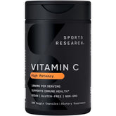 Sports Research Vitamin C 1000mg veggie capsule bottle front