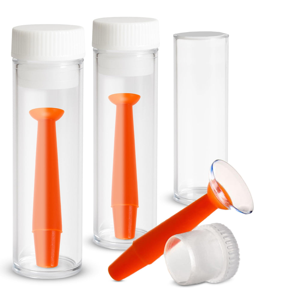 Orange suction holder inserter for hard lenses