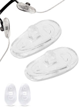 SPORTS WORLD VISION 17mm screw-in nose pads for glasses, soft silicone, A-shape
