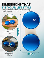 Durable plastic construction of contact lens case