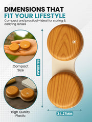 Durable plastic OptiCool lens case with travel-friendly design