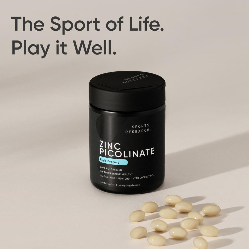 Zinc Picolinate 30mg ingredient panel on label