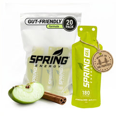 SPRING Énergie Gel Génial Cannelle-Pomme Tarte 180 kcal, énergie durable en course.