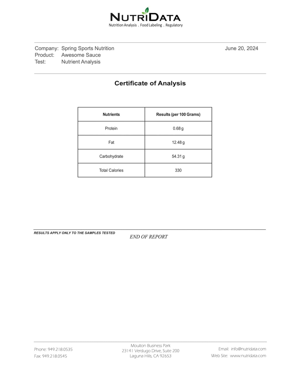 Spring Energy Cinnamon Apple Pie Gel texture closeup illustrates silky mouthfeel for easy consumption