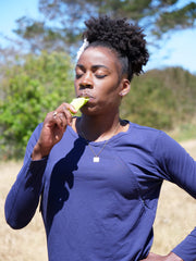 Spring Energy running athlete snack usage shows convenient energy during training