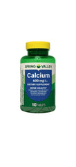 Close-up of Spring Valley Calcium Bone Health tablets
