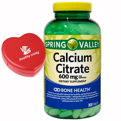 Main image of Spring Valley Calcium Citrate 600mg 300-count bottle
