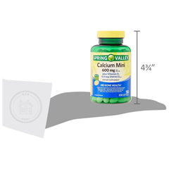 Bottle with STS sticker on Spring Valley Calcium D3 packaging