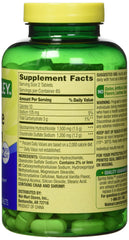 Close-up of Spring Valley Glucosamine Chondroitin Triple Strength label
