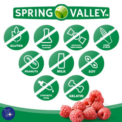 Back label showing supplement facts for Vitamin B12 Berry