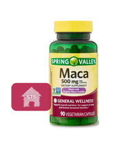 Spring Valley Maca Root 500mg Capsules bottle front