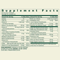 Vitamins C and E for skin health in Spring Valley supplement