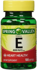 Spring Valley Vitamin E 400 IU Water Soluble Softgels - 100 Softgels bottle