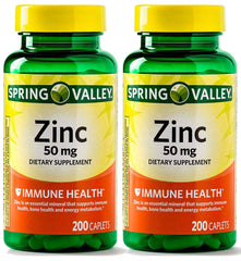 Spring Valley Zinc 50 mg bottle with label
