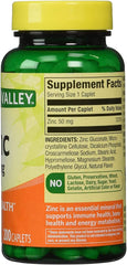 Small, easy-to-swallow zinc tablets for daily use
