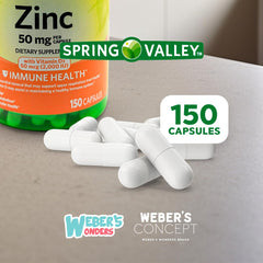 Close-up of Zinc 50 mg and Vitamin D3 capsules