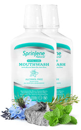 SprinJene Alcohol Free Mouthwash bottle – 2 pack