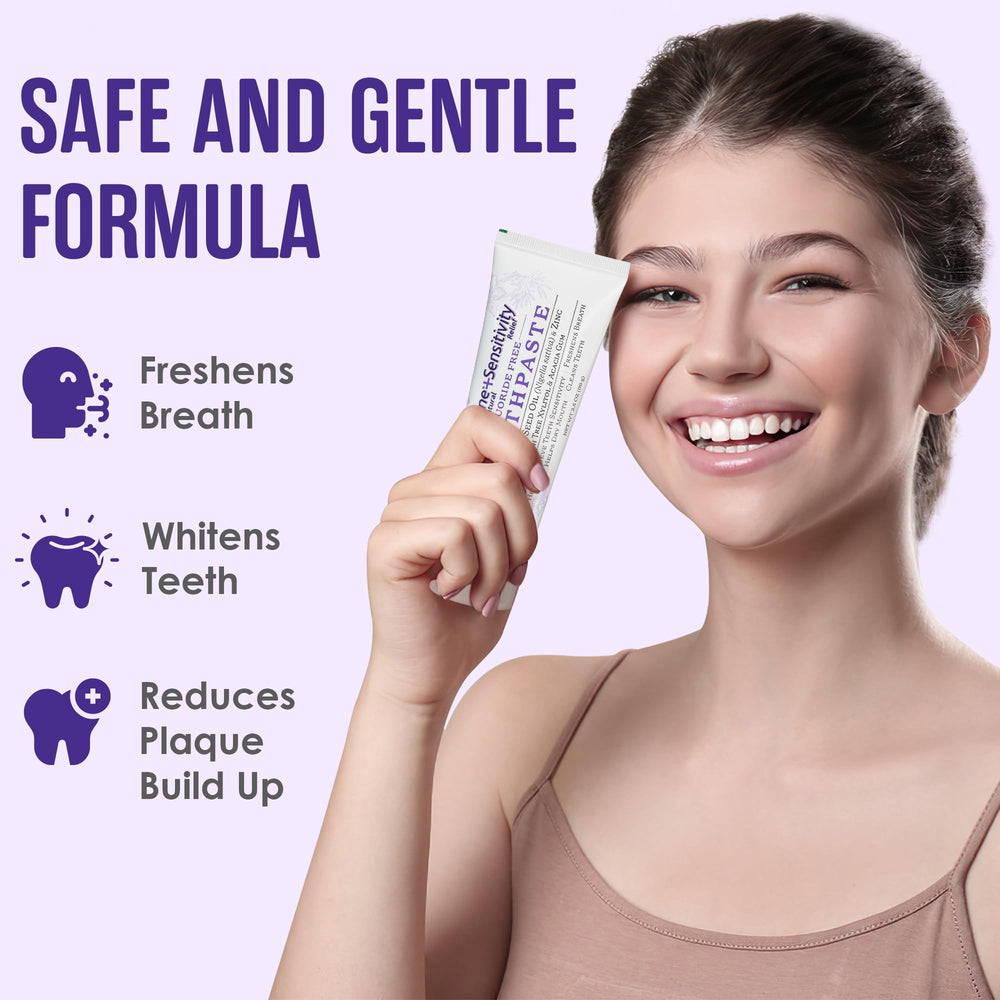 Toothpaste tube with mint flavor