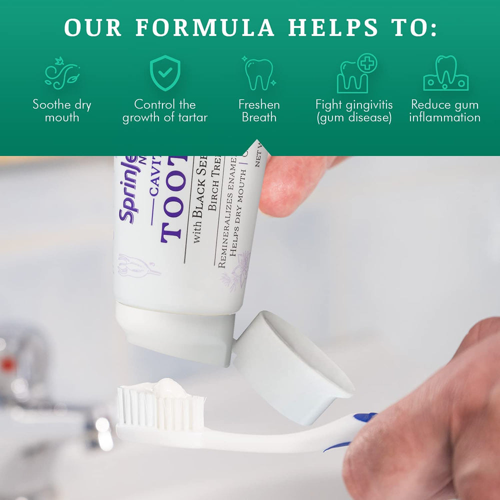 Fluoride toothpaste protecting against cavities
