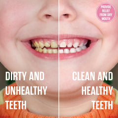 Children brushing with bubblegum flavored toothpaste