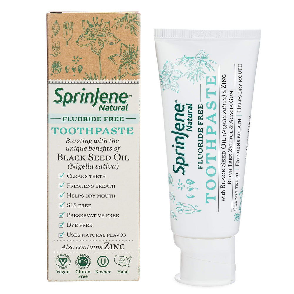 SprinJene Natural Toothpaste 4-pack front view