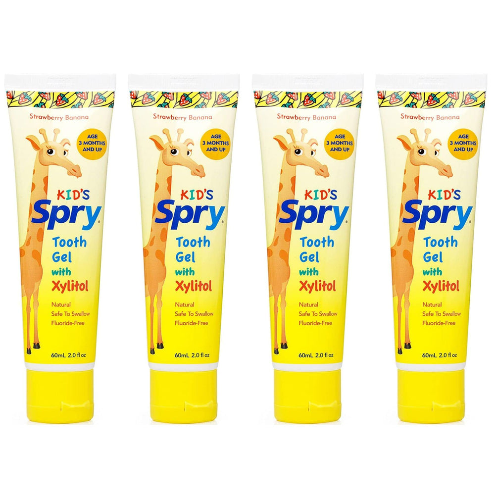 Spry Natural Xylitol Toothpaste for Kids Strawberry Banana 2 oz – image 1