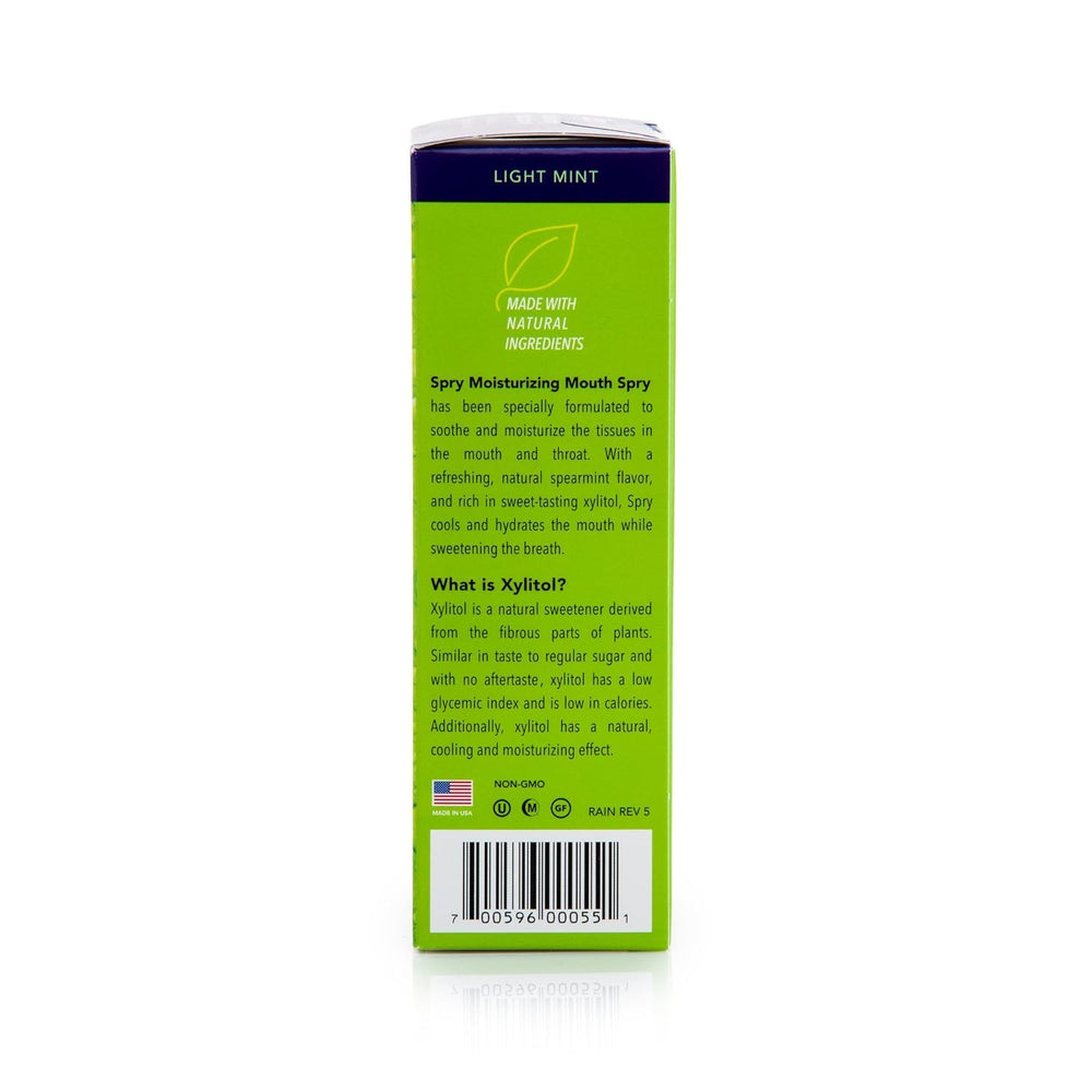 Ingredients of Spry Xylitol Mouth Spray