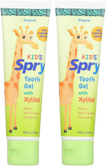 Spry Natural Xylitol Toothpaste for Babies and Toddlers – 2 oz (Pack of 2)