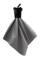 SPUDZ Classic microfiber lens cleaner clipped to its neoprene travel pouch