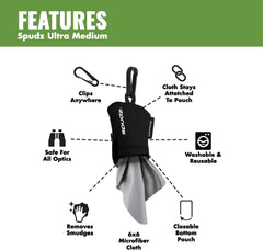 Microfiber cloths suitable for cleaning glasses, lenses, cameras, and screens