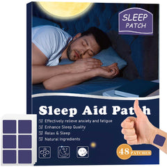 Front view of Sqie Sleep Patches Purple 48pcs box